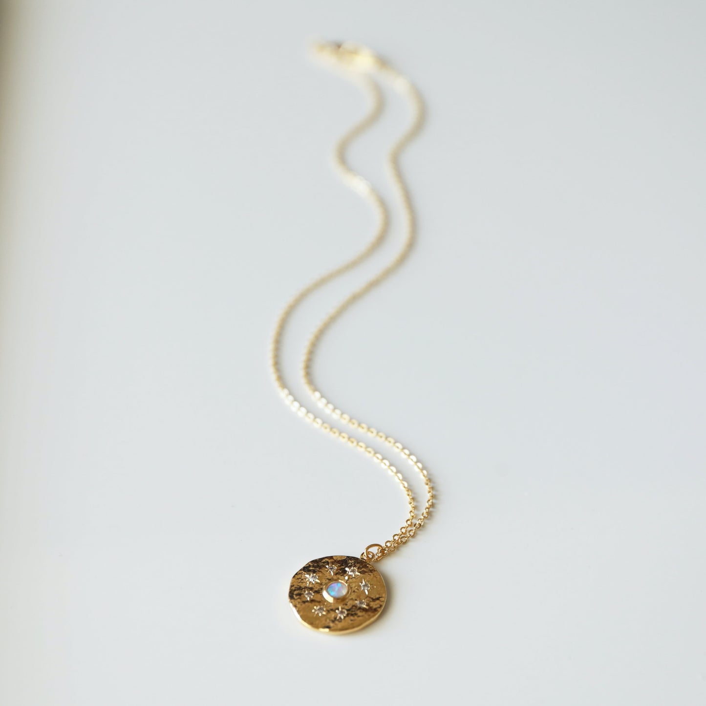 Stars Necklace, CZ Stone Stars with Opal Stone Necklace, Dainty Necklace,Bridesmaid Gift,Birthday Gift,Graduation Gift