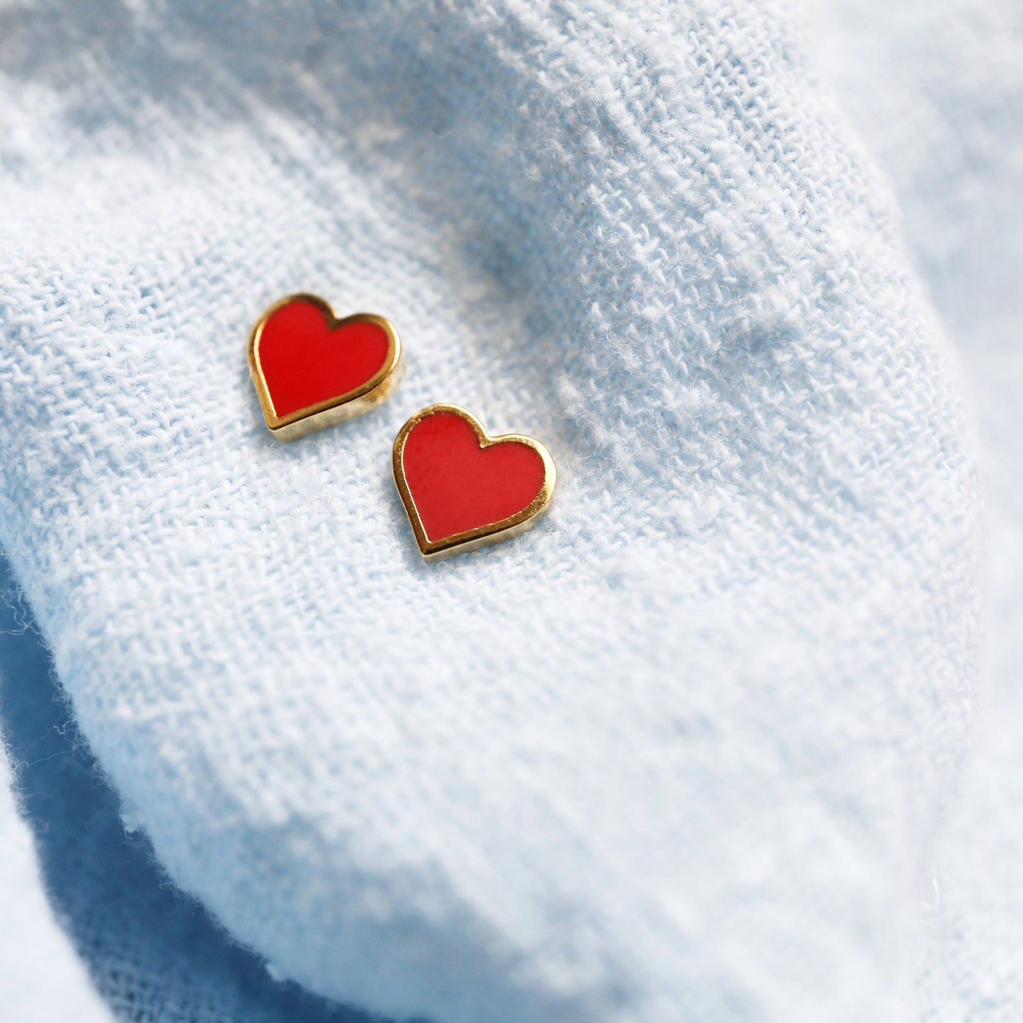 Super Tiny Red Heart Earrings, Heart Earrings,Birthday Gift, Graduation Gift