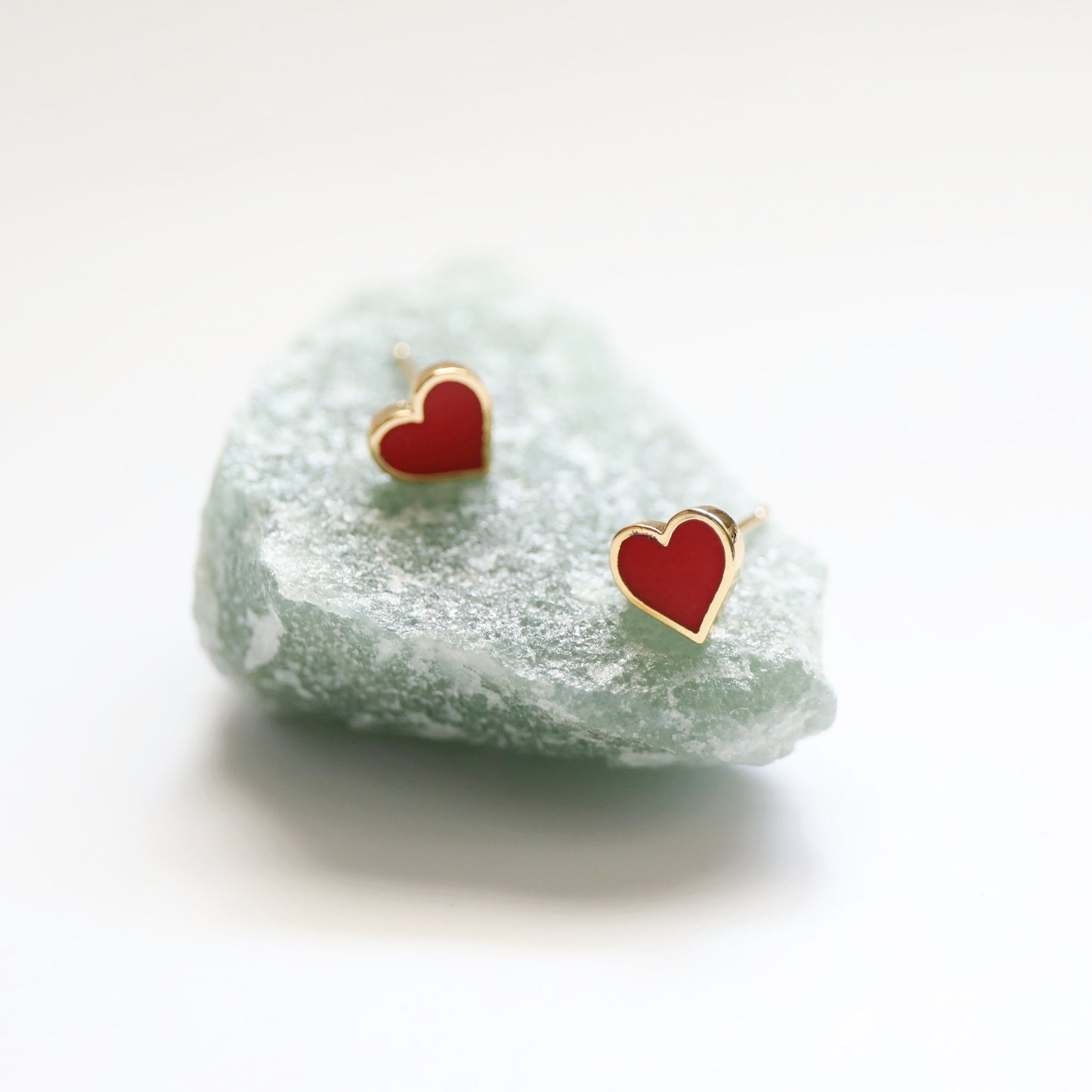 Super Tiny Red Heart Earrings, Heart Earrings,Birthday Gift, Graduation Gift