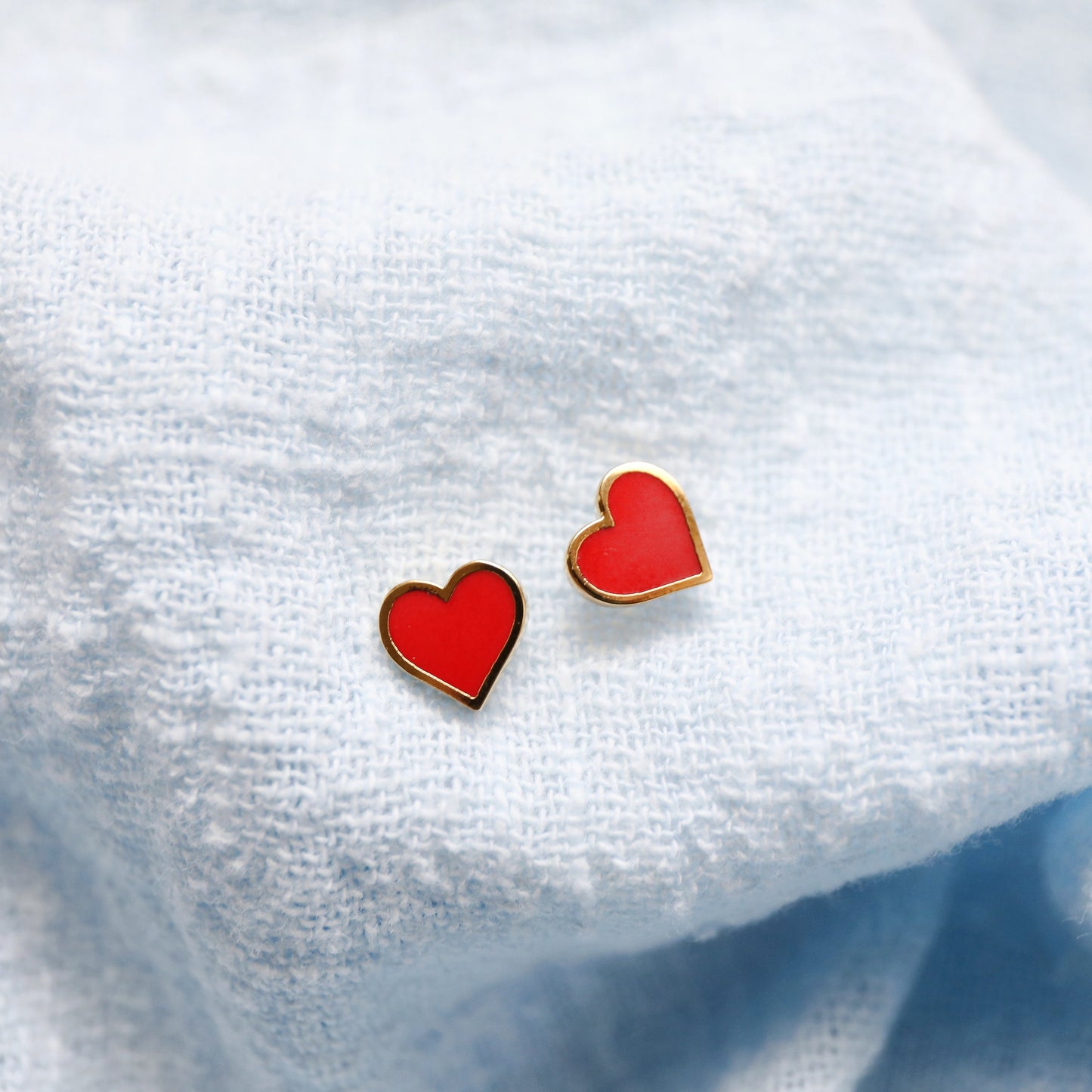 Super Tiny Red Heart Earrings, Heart Earrings,Birthday Gift, Graduation Gift